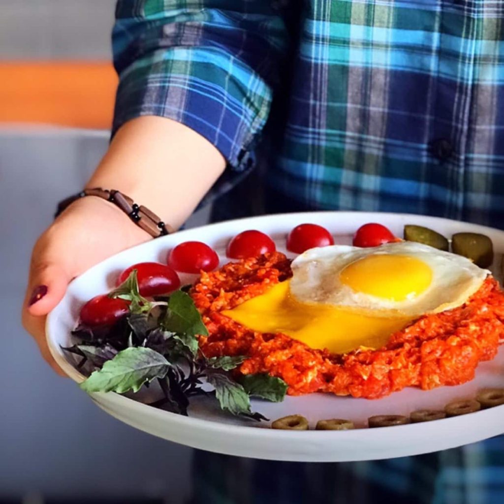 املت گوجه فرنگی و گودا